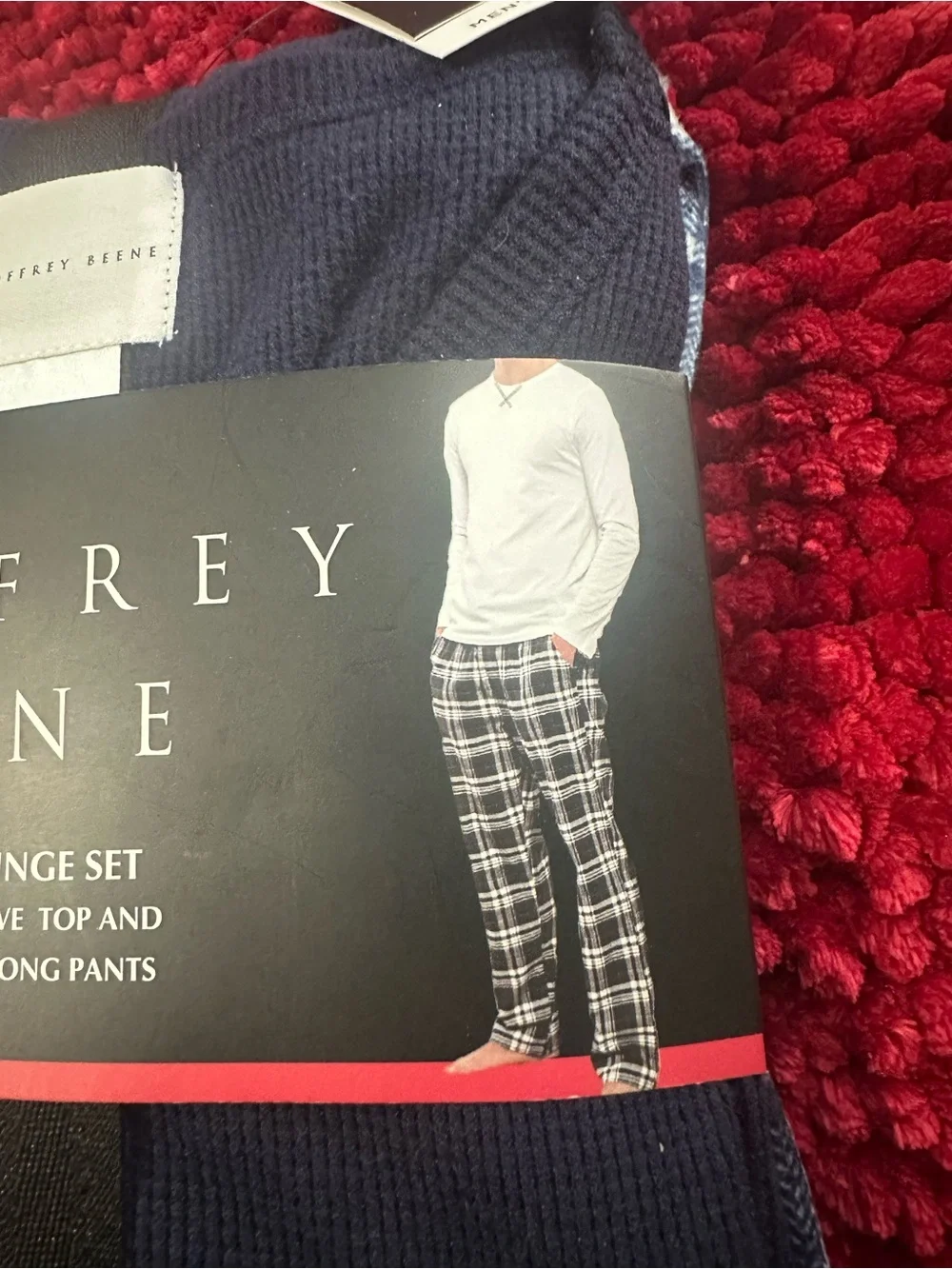 Geoffrey Beene Navy Men’s Super Soft Lounge Set